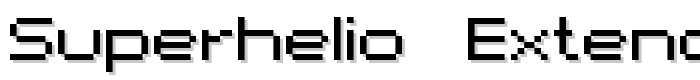 superhelio _extended_ultra font